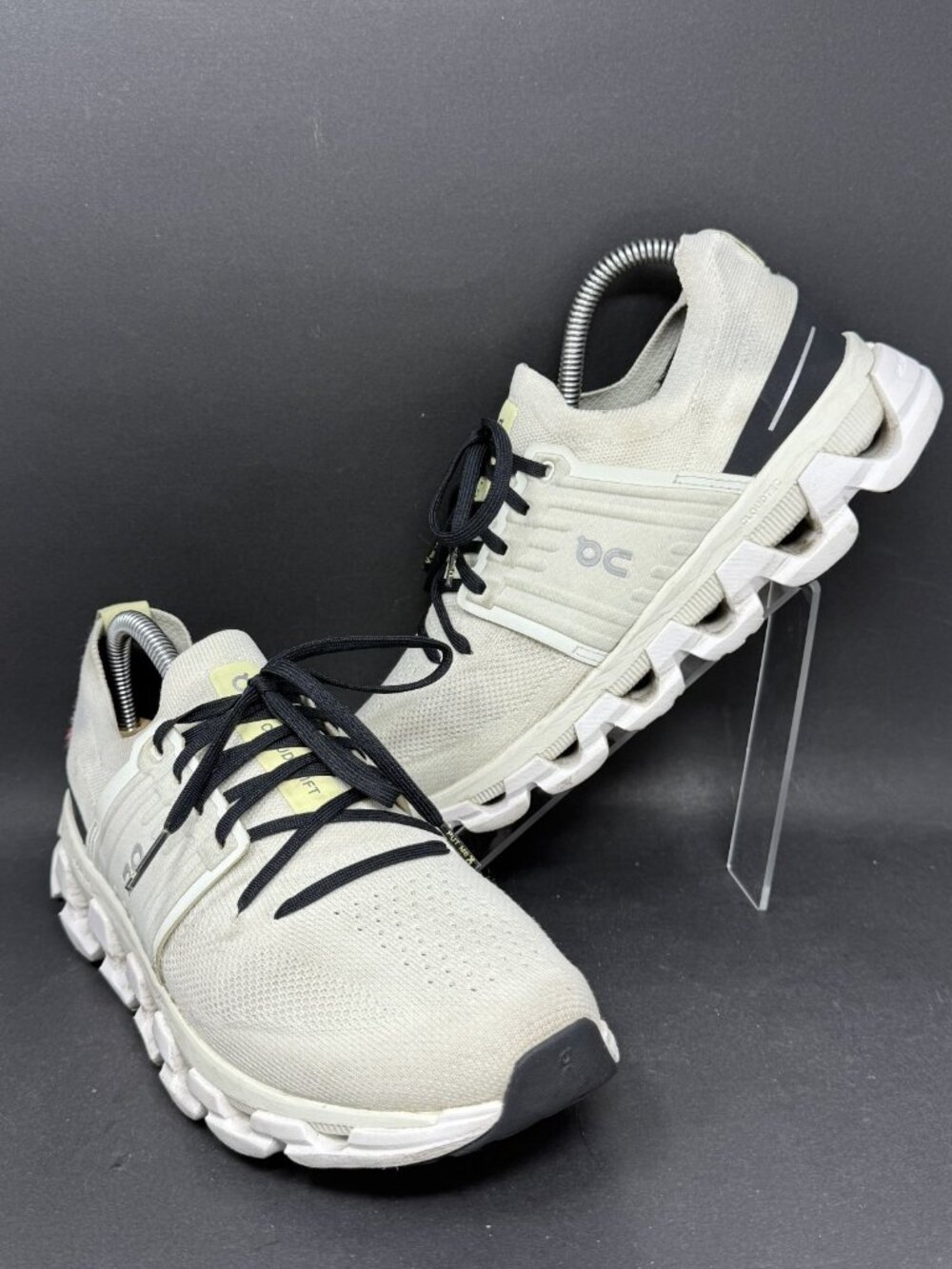 On Cloud Ivory Black Cloudswift 3 Shoes Mens 8 Running Sneakers